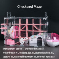 Funny Acrylic Hamster Cage And Habitats With Accessories